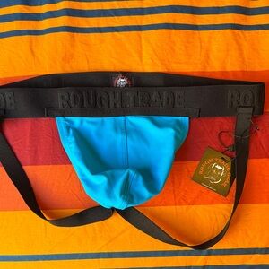 Rough Trade Bright Teal Athletic Jockstrap
